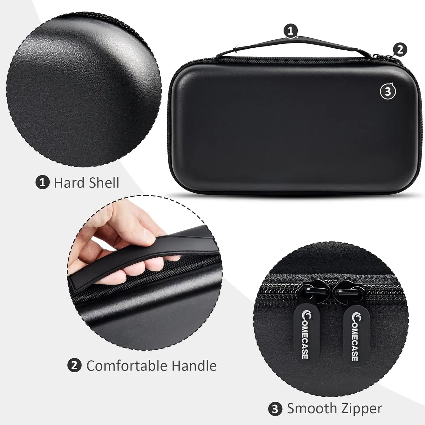 (Case Only) Wireless Microphone Case Compatible with JBL Wireless Two Microphone System, Handheld Dual Mic Travel Storage Bag