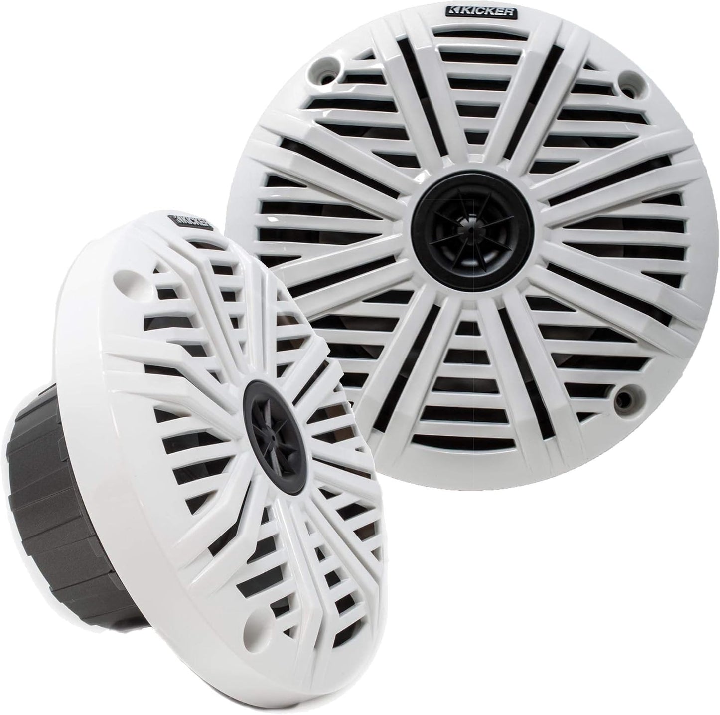 6.5" Marine Speakers (3 Pair) White Salt Water Grills OEM Replacement Speakers