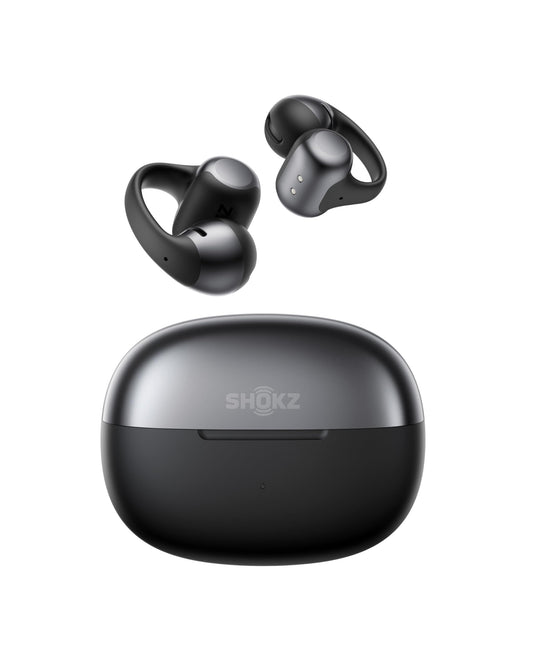 SHOKZ OpenDots ONE - Open-Ear Headphones - Wireless Bluetooth Earbuds with Microphone - Secure, Lightweight, Clip-On Fit - Premium Dolby Audio - Water Resistant - Fast Charging - Up to 40 hrs Playtime