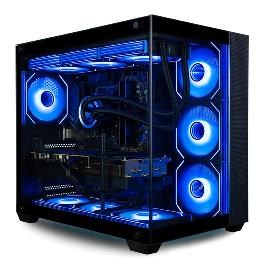Panorama XL RTX 5090 Gaming Desktop PC - AMD Ryzen 9 9950X3D, 192GB DDR5 RAM, 4TB NVMe Gen4 SSD, 10TB HDD, WiFi 6E + BT, HDMI, Windows 11 Pro - Best 2025 RGB Prebuilt Tower Computer for Gamers