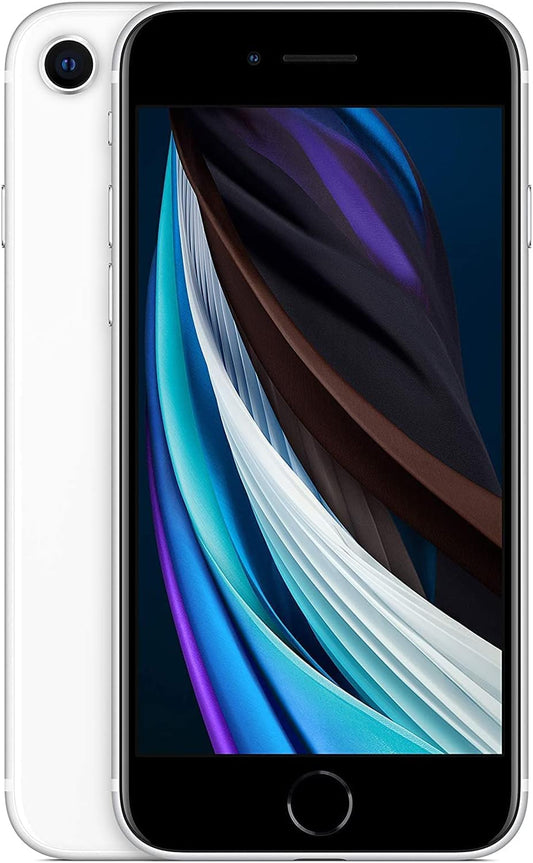 Apple iPhone SE (2nd Generation), 128GB, White, Unlocked (Renewed Premium)