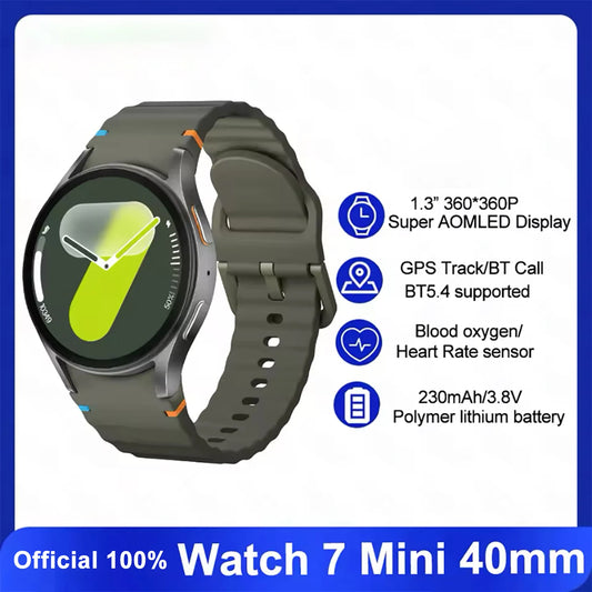 Watch 7 Mini NFC GPS Smart Watch Women Health Sport Watch AMOLED Display Heart Rate Bluetooth Call Waterproof Men Watch 2025New